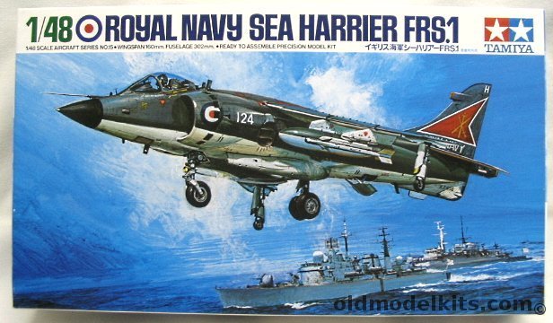 Tamiya 1/48 Royal Navy Sea Harrier FRS.1 - Royal Navy No. 899 NAS FAA at RNAS Yeovilton / No. 800 NAS FAA on HMS Hermes / No. 801 NAS FAA on HMS Invincible, MA126 plastic model kit